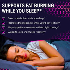 Night Time Weight Loss Pills for Women shown with glass of water