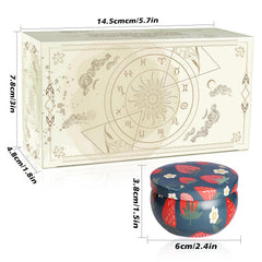 Side view of strawberry and litchi scented candles