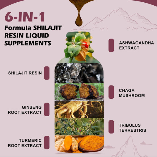 Shilajit resin dropper bottle close-up