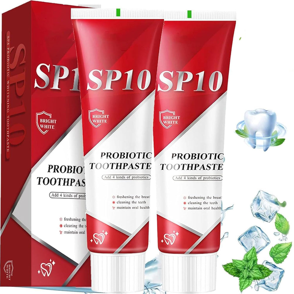 Tube of 2PC SP-10 Probiotic Whitening Toothpaste