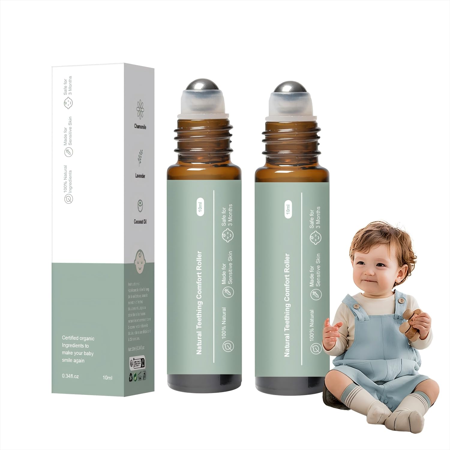 2pc Teething Roller product main image