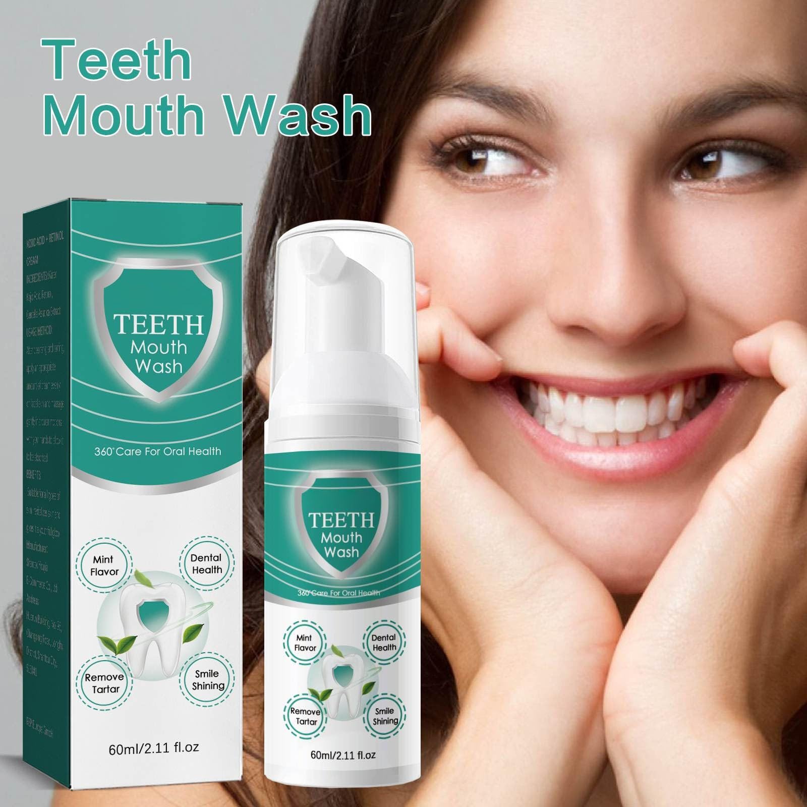 Fresh breath and sensitive gum relief illustration