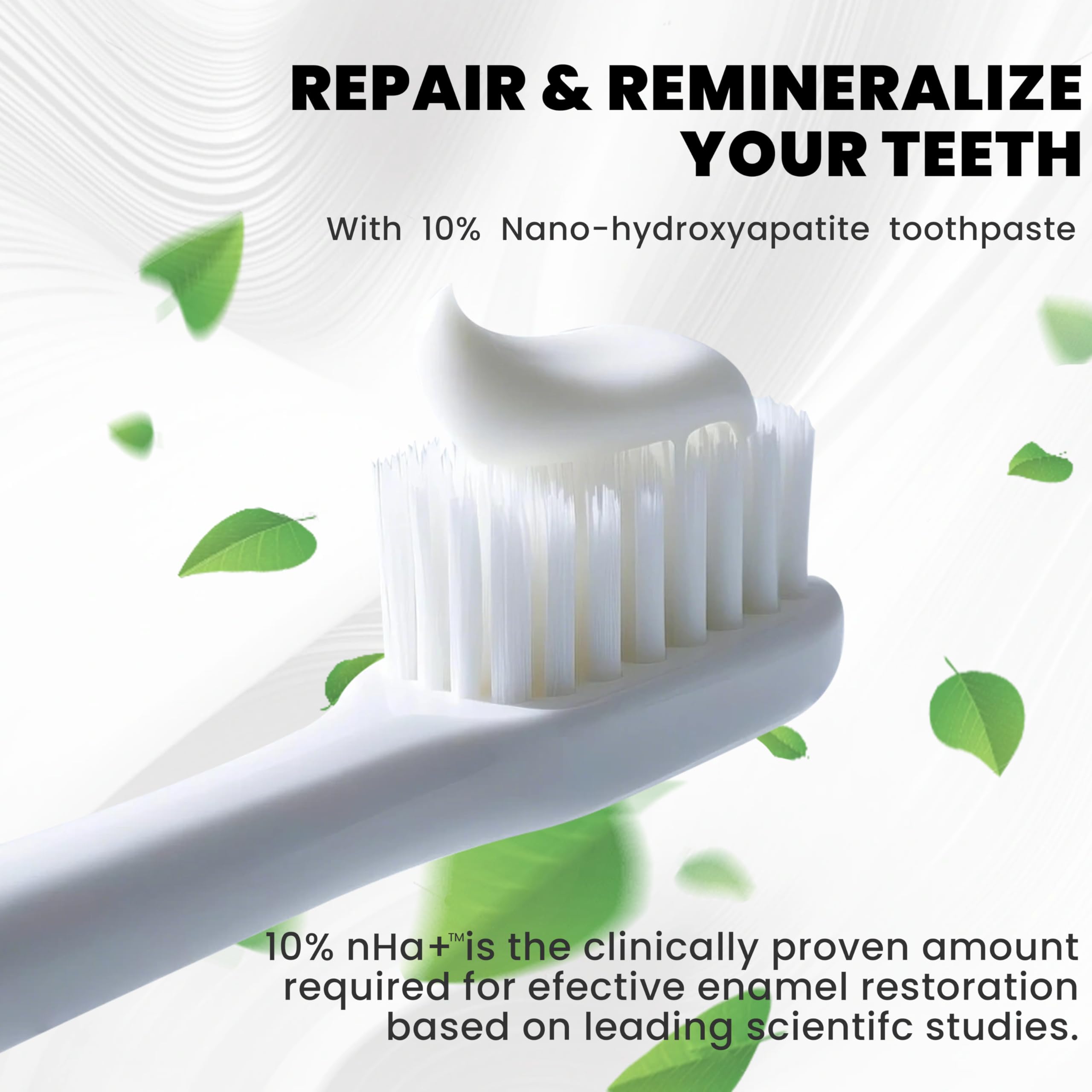 Fluoride-free label on toothpaste tube