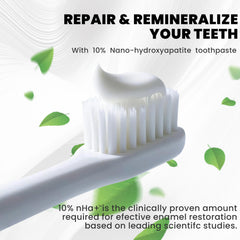 Fluoride-free label on toothpaste tube