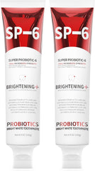Front view of 2PCS-SP-6 whitening toothpaste tubes