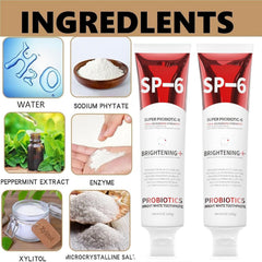 Packaging box and tubes for 2PCS-SP-6 whitening toothpaste