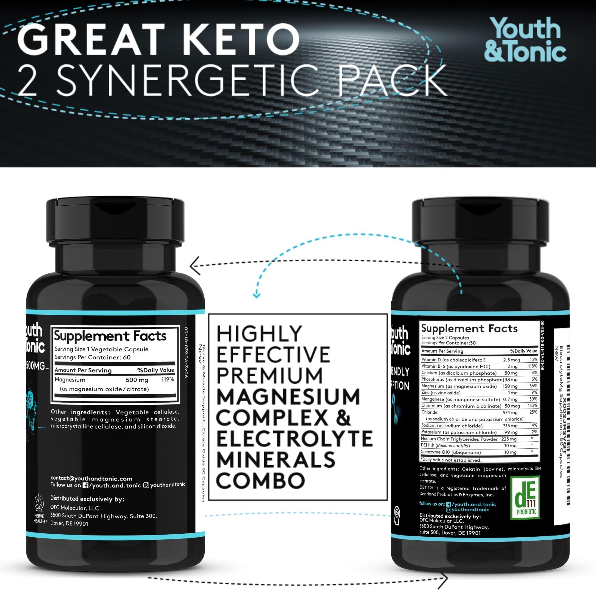 2-pack magnesium and electrolytes product back label