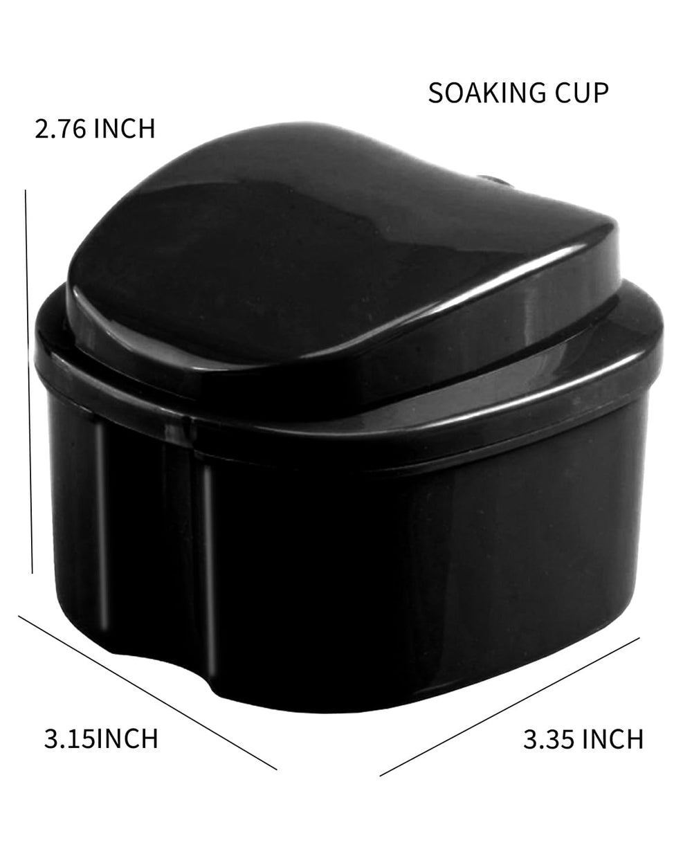 Brush included in the 3-pack for cleaning retainers and dentures