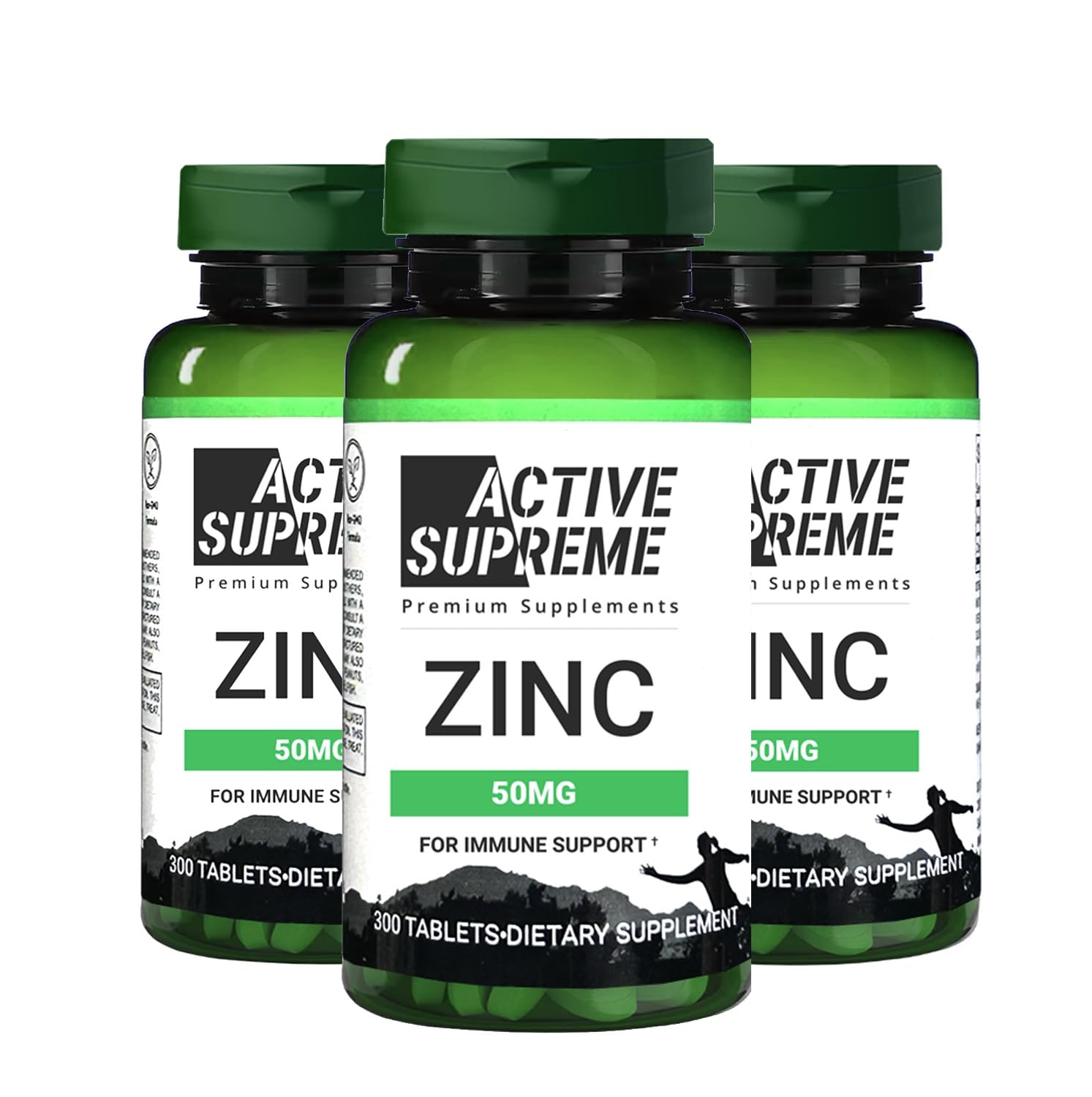 Front view of 3-pack Zinc Citrate 50 mg packaging