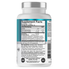 Package of 30 strawberry-vanilla chewable tablets