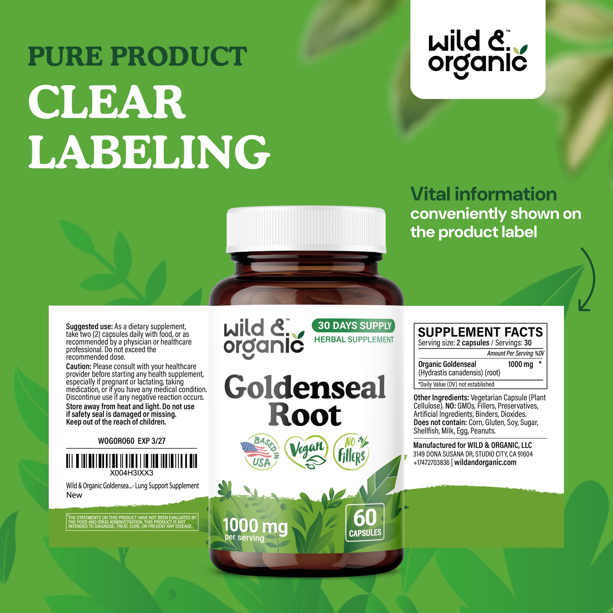 Iconography indicating a 30-day supply (60 capsules)