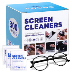 300-piece cleaning wipes for glasses