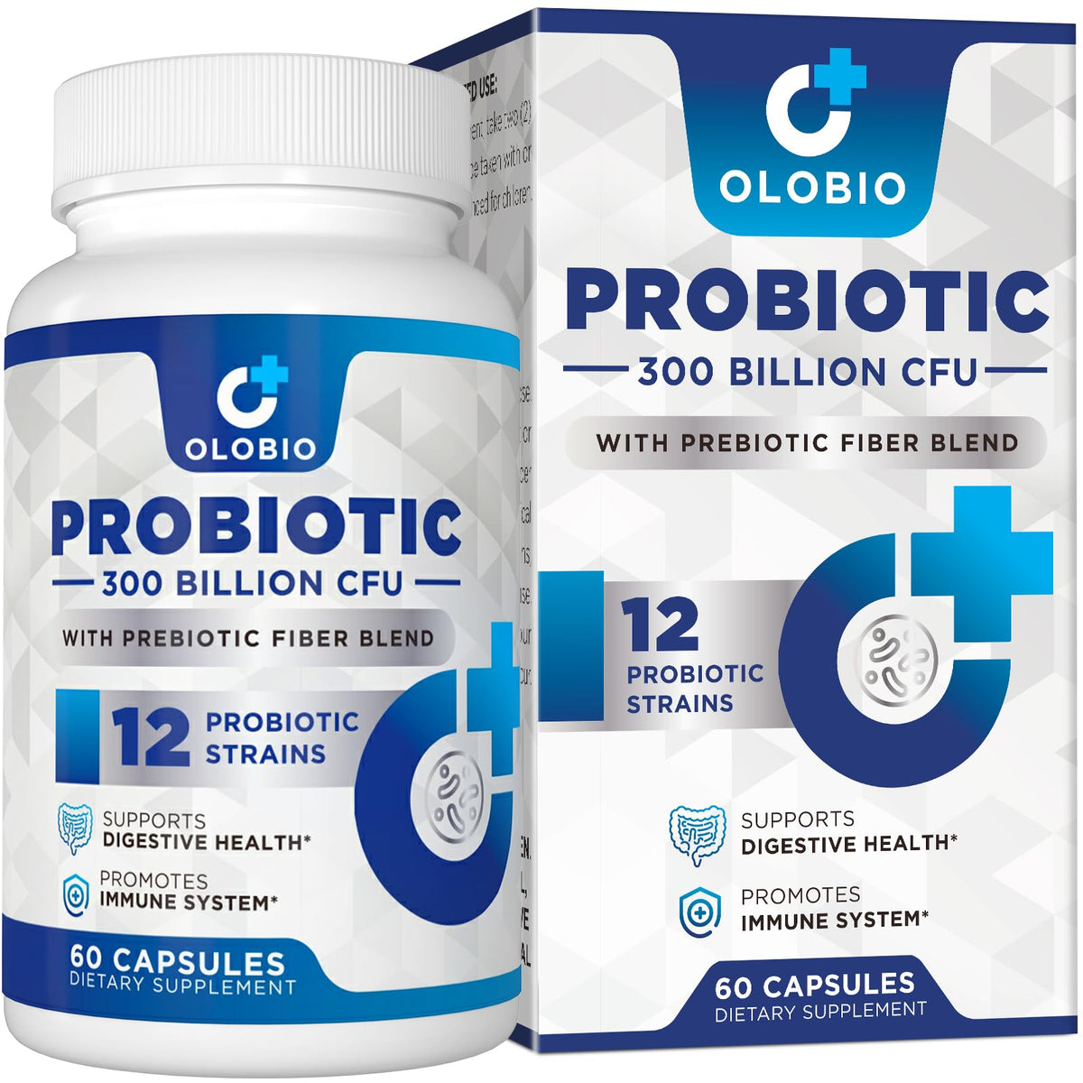Bottle of 60-count 300 Billion CFU probiotic