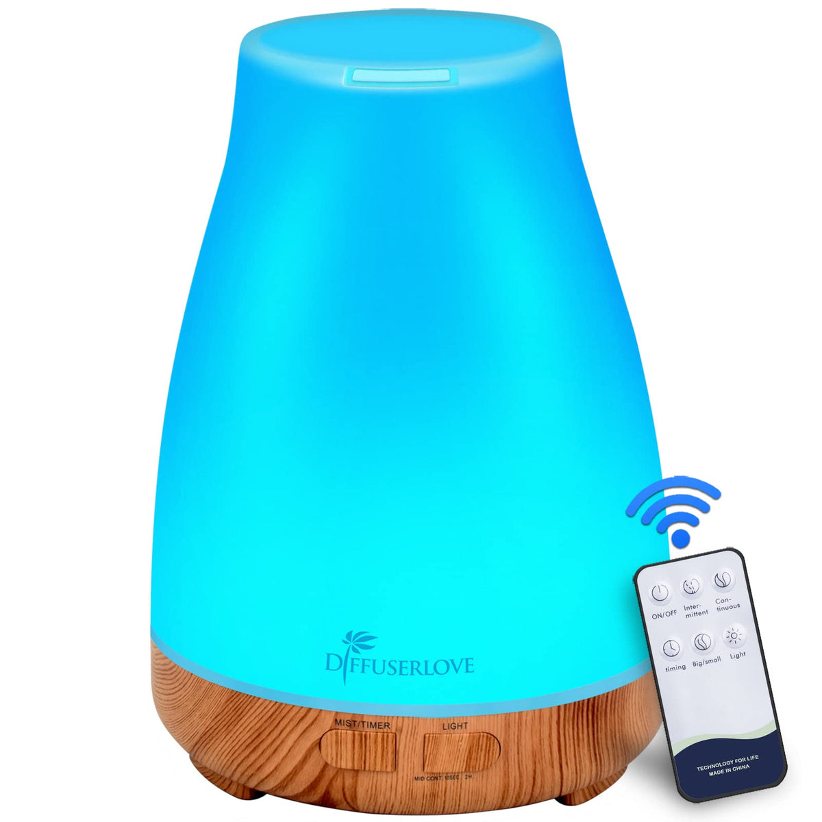 Front view of 300ml ultrasonic aroma diffuser