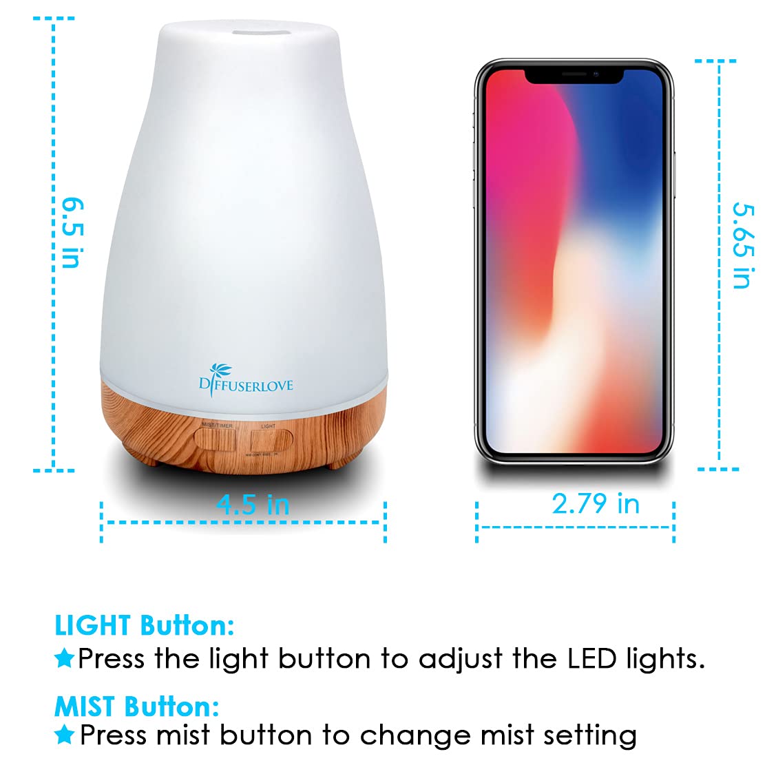Top view of 300ml diffuser