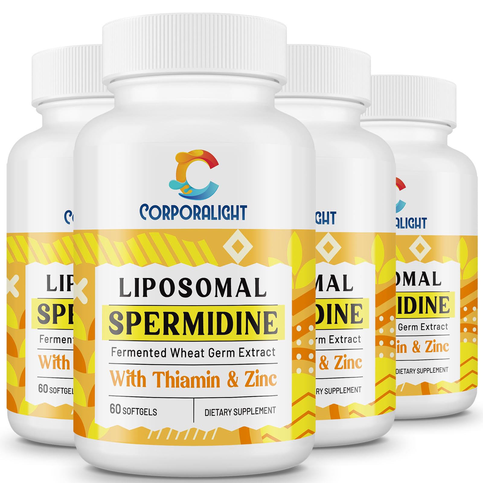 Bottle of 30mg spermidine softgels, 240-count