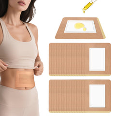 30-piece castor oil pack wrap disposable patches in skin tones