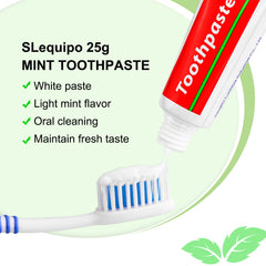 Mint flavor toothpaste for travel and daily use