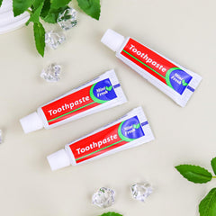 Portable bulk toothpaste set for travel, charity, and hotels