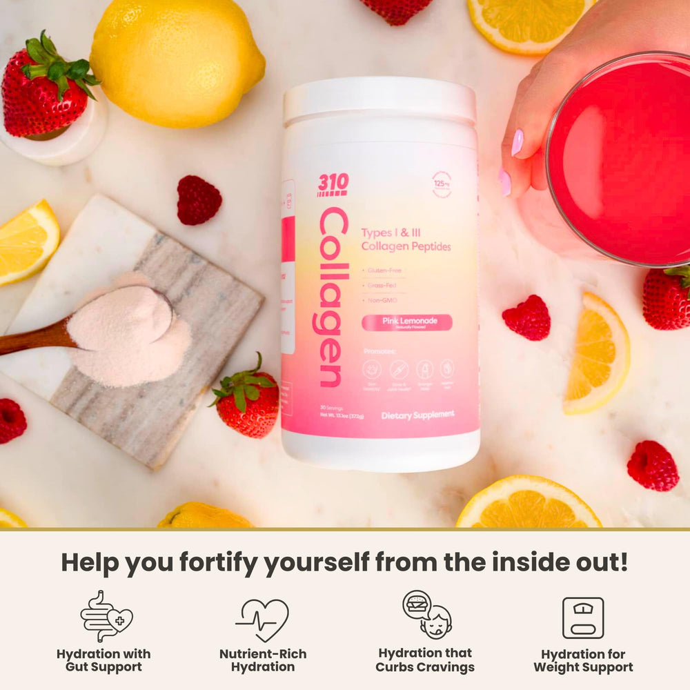 Collagen powder dissolving smoothly in a beverage