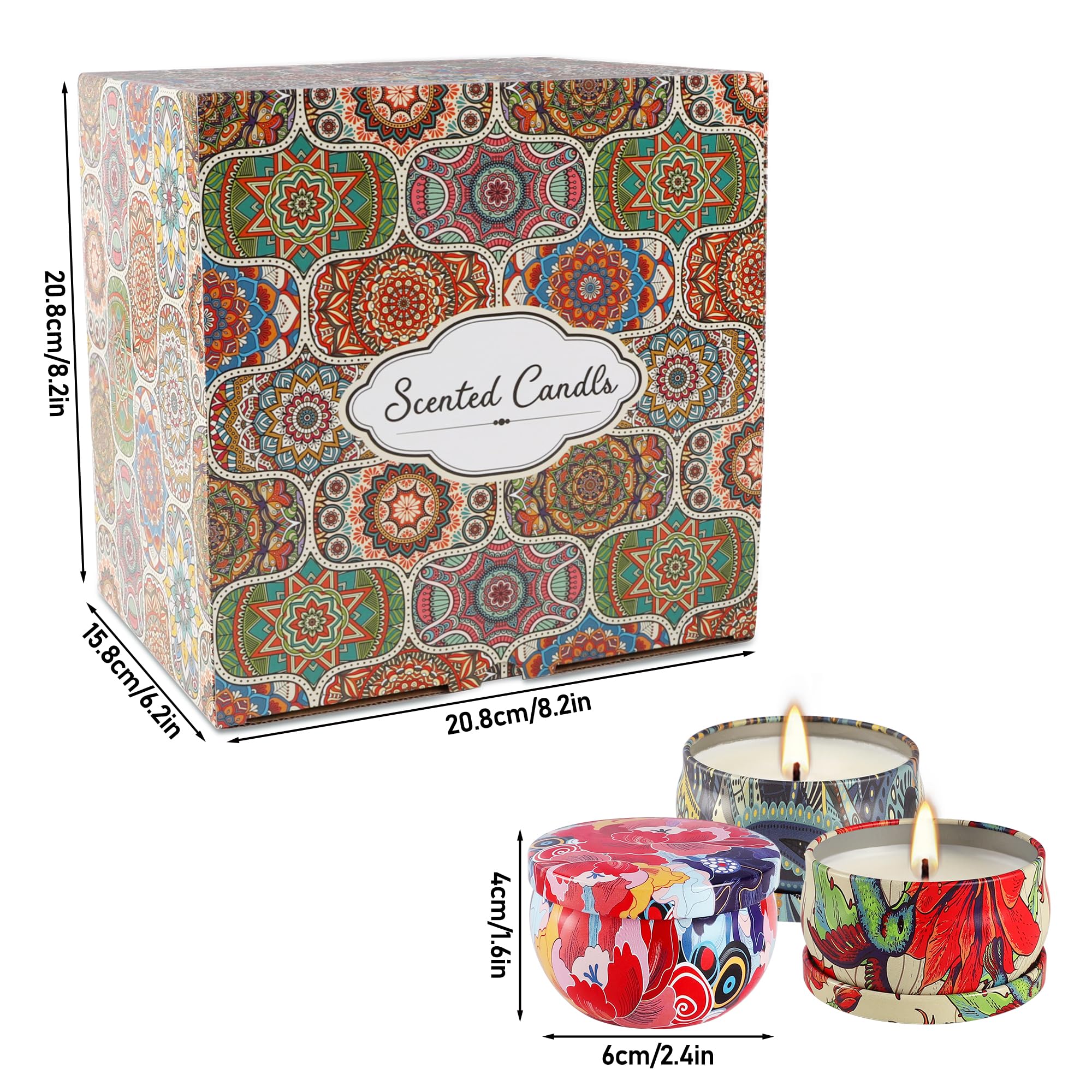 Gift-ready candle set ideal for birthdays and holidays