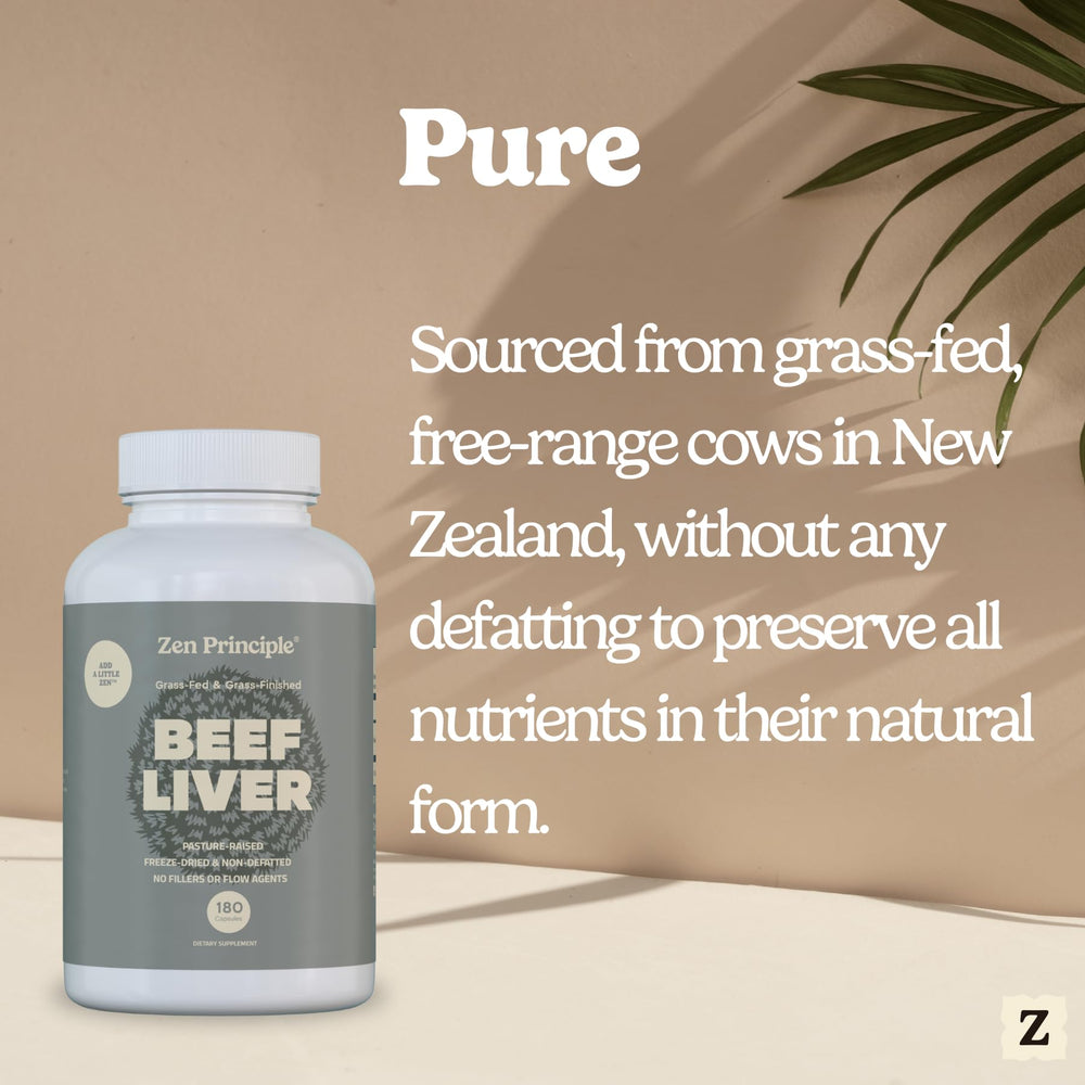 360 capsules beef liver supplement bottle