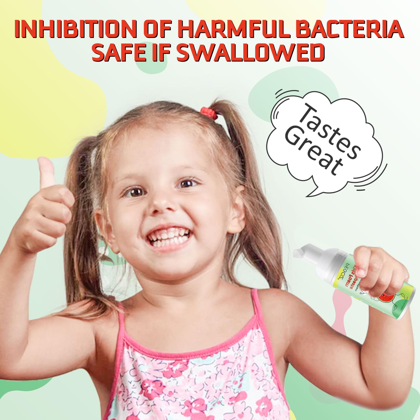 360-degree oral health care for children with two 60ml tubes