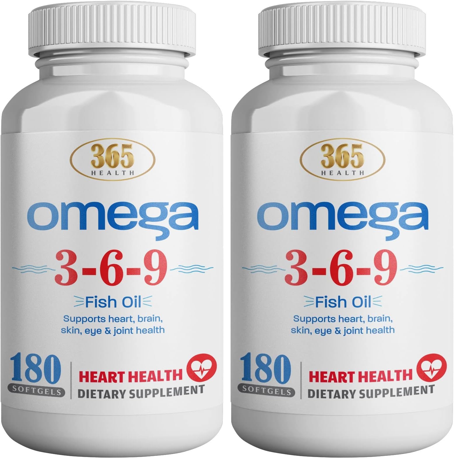 365 Health Omega 3-6-9 softgels pack 2 hero image