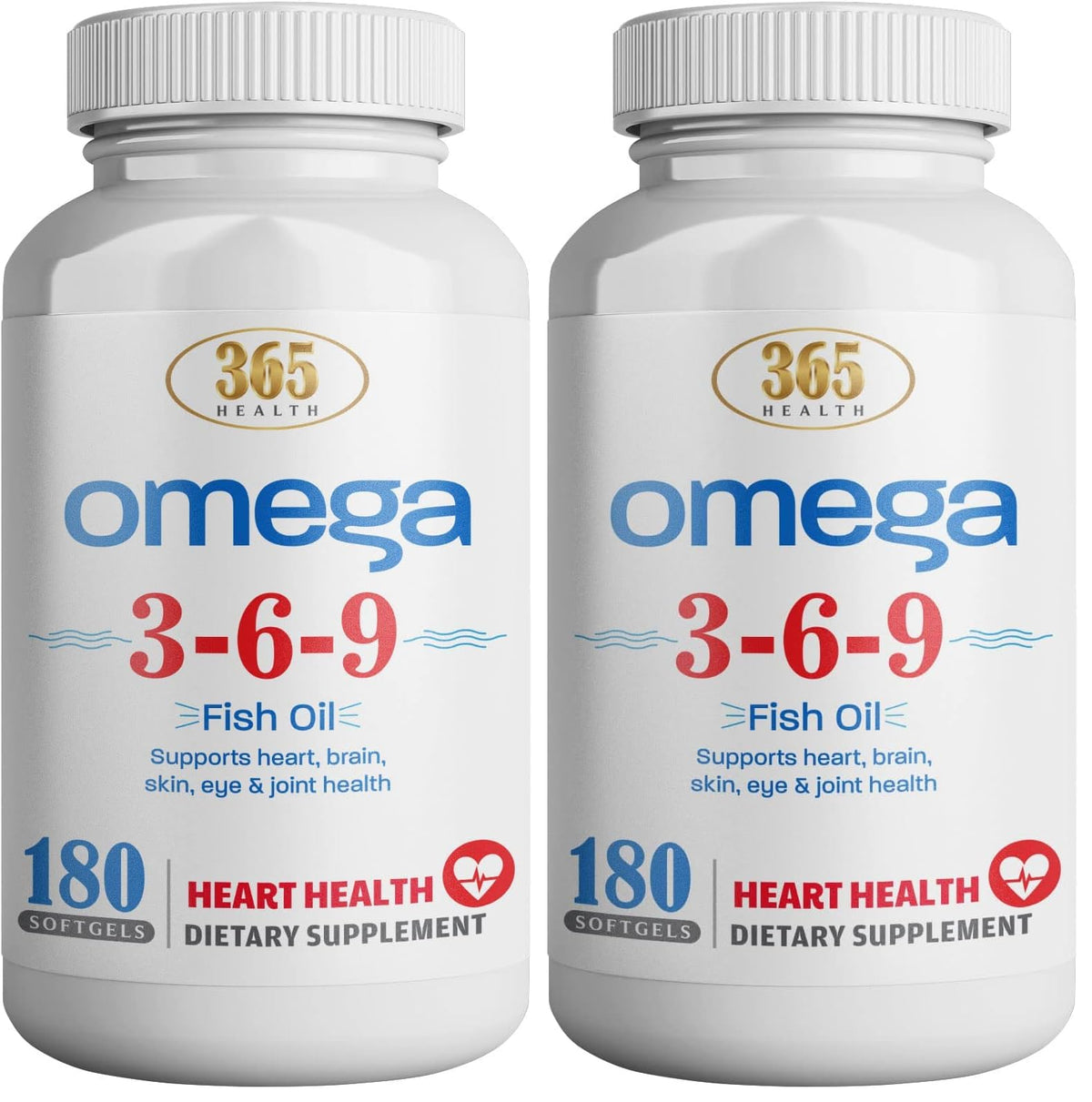 365 Health Omega 3-6-9 softgels pack 2 hero image