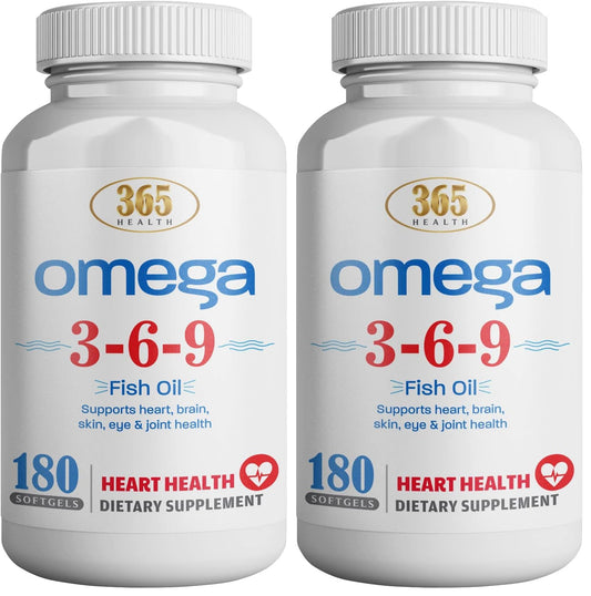 365 Health Omega 3-6-9 softgels pack 2 hero image