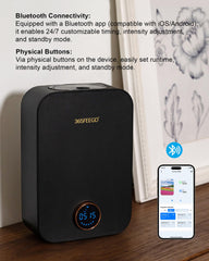 365FEEGD diffuser atomization close-up showing fragrance delivery technology.