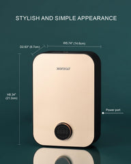 365FEEGD diffuser top controls showing Bluetooth app compatibility for scheduling.