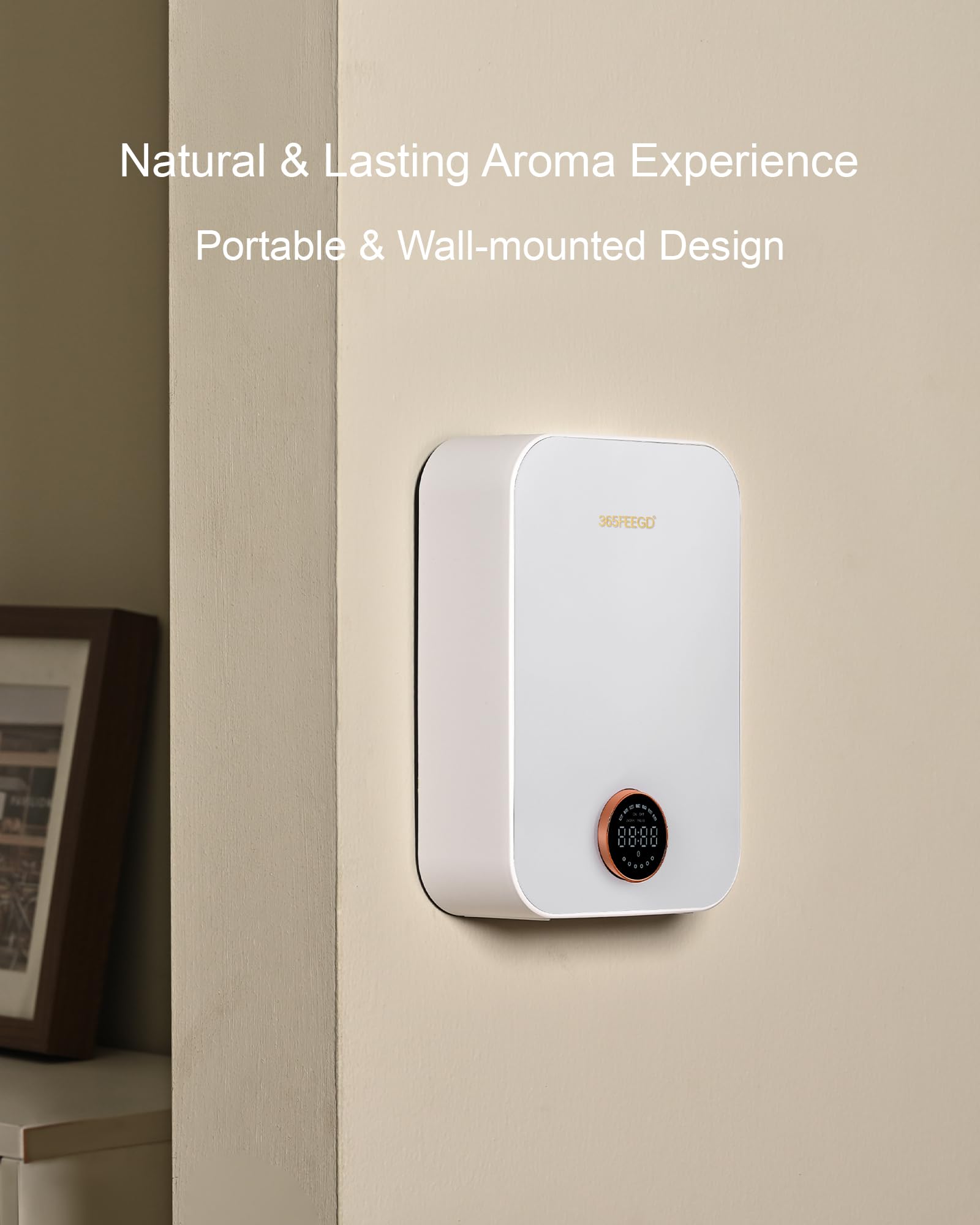 365FEEGD Home Diffuser Bluetooth control app view underscores 24/7 scheduling