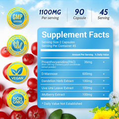 Cranberry extract with 36 mg PAC