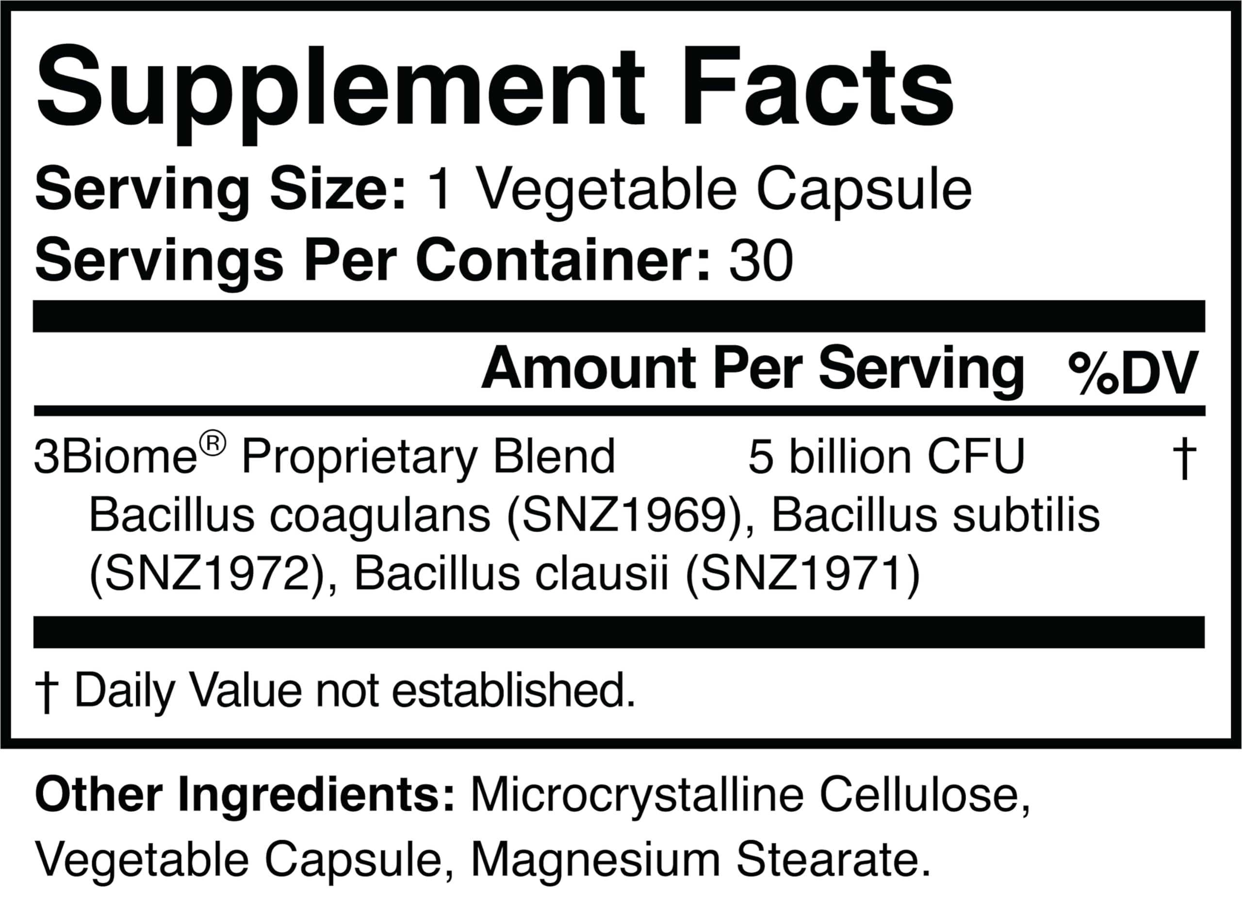 3Biome bottle pouring illustrating easy daily use for gut-friendly wellness