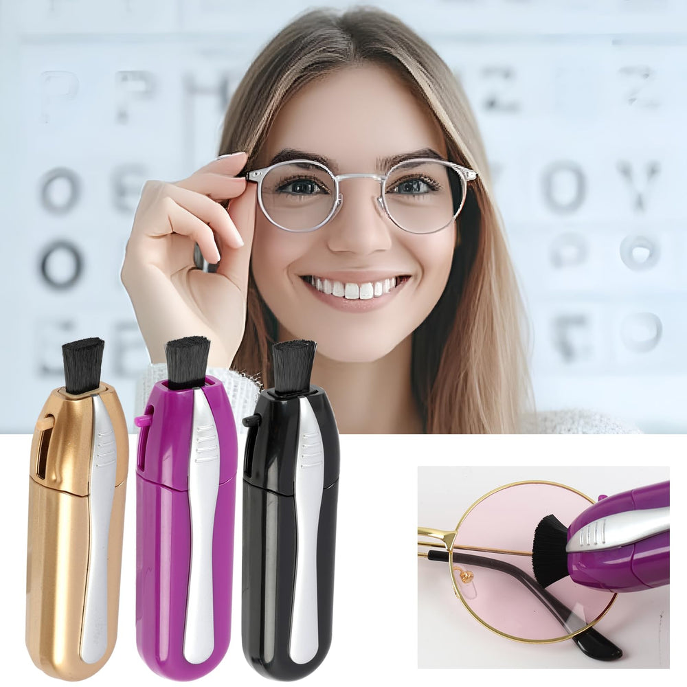 Travel-friendly, spill-proof glasses cleaner kit stored in a pocket