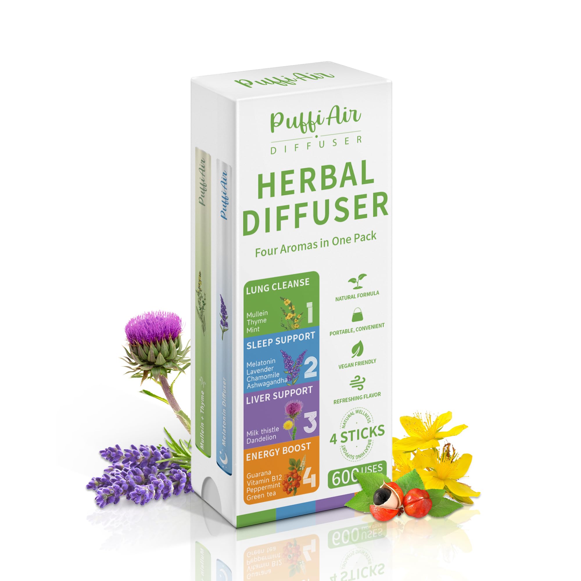 Hero image of the 4-in-1 Wellness Herbal Diffuser Bundle