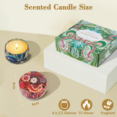 Gift-ready candle box set for holidays and special occasions