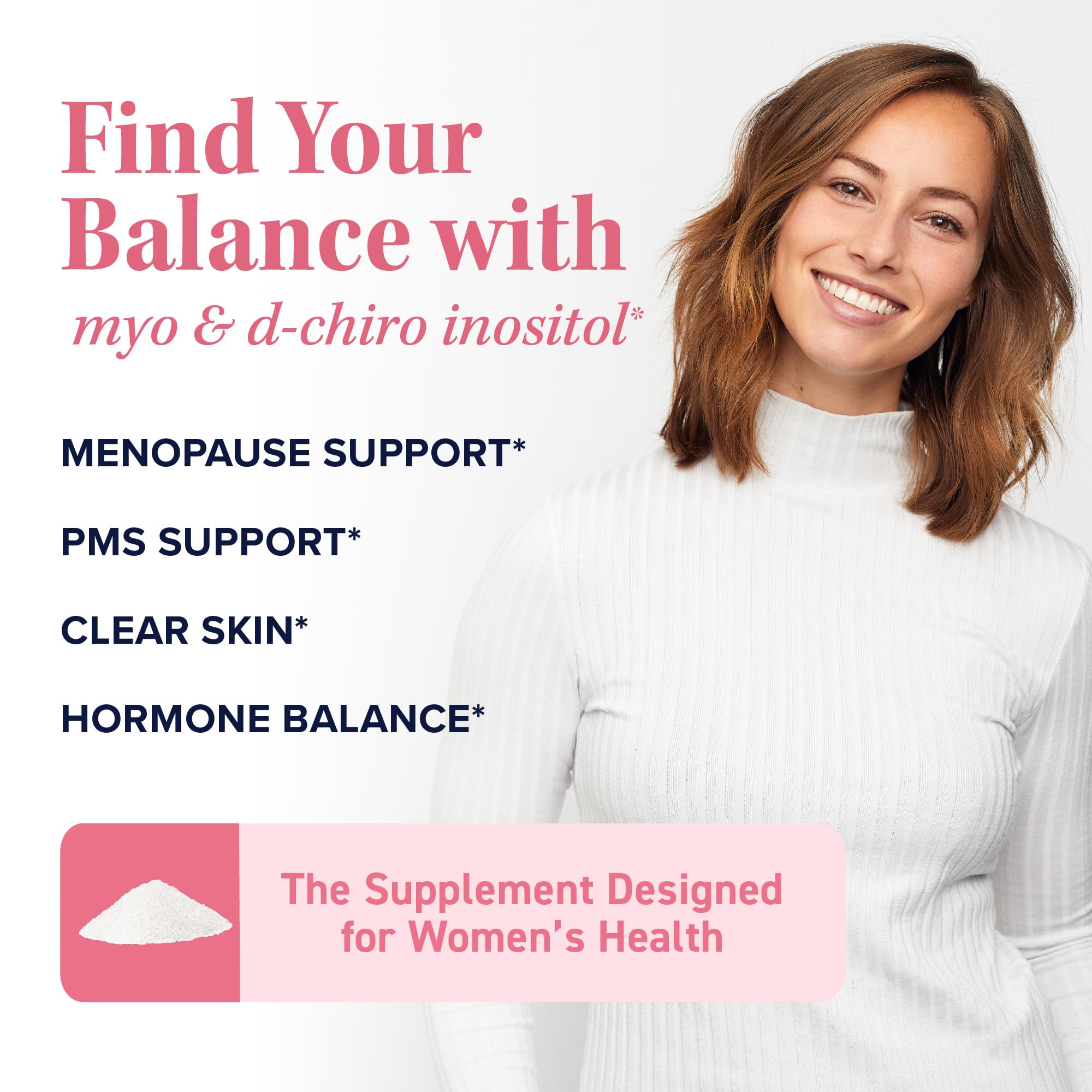 Graphic illustrating the 40:1 ratio of Myo-Inositol to D-Chiro Inositol