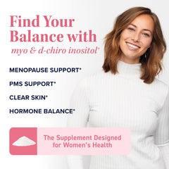 Graphic illustrating the 40:1 ratio of Myo-Inositol to D-Chiro Inositol