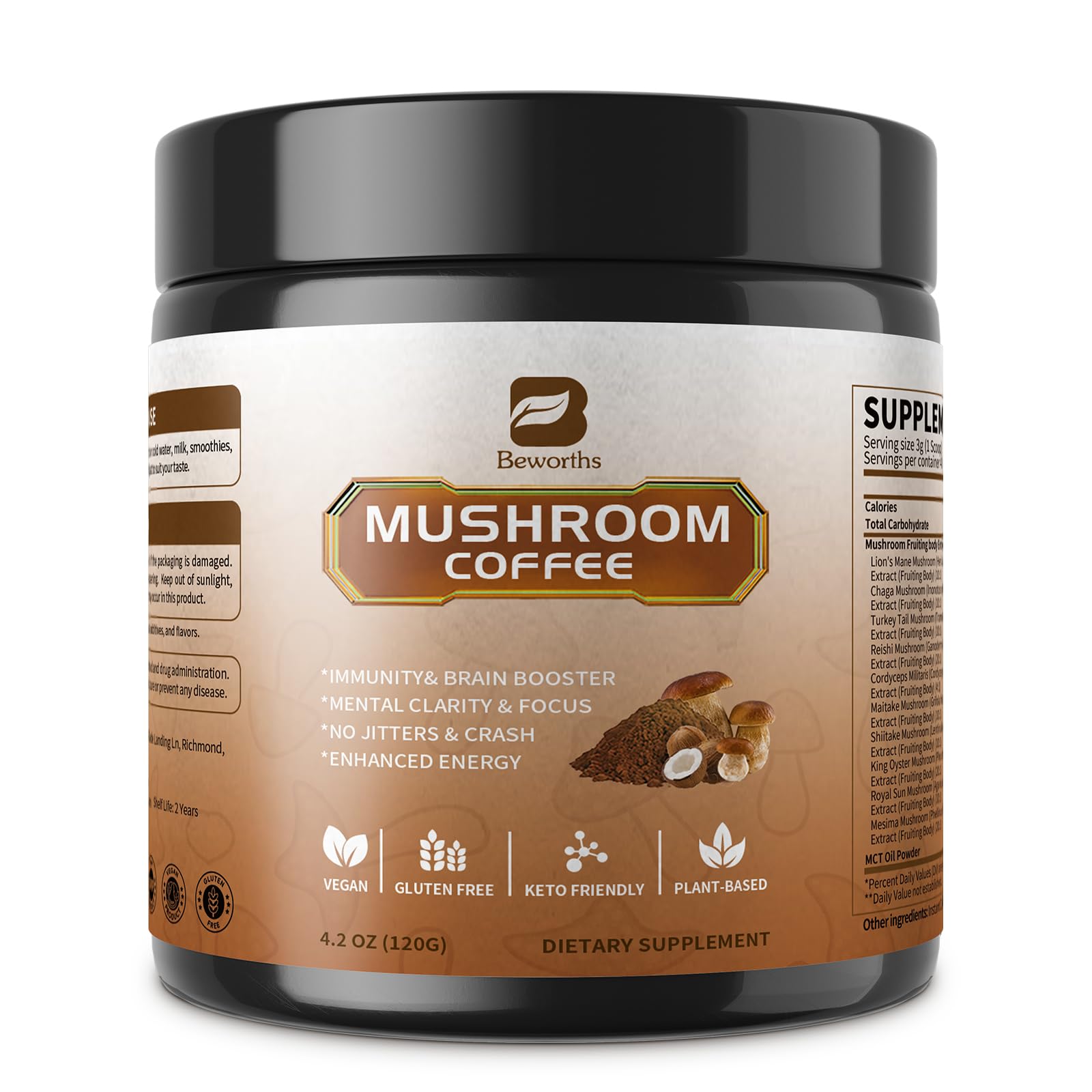 Container showing 40 servings