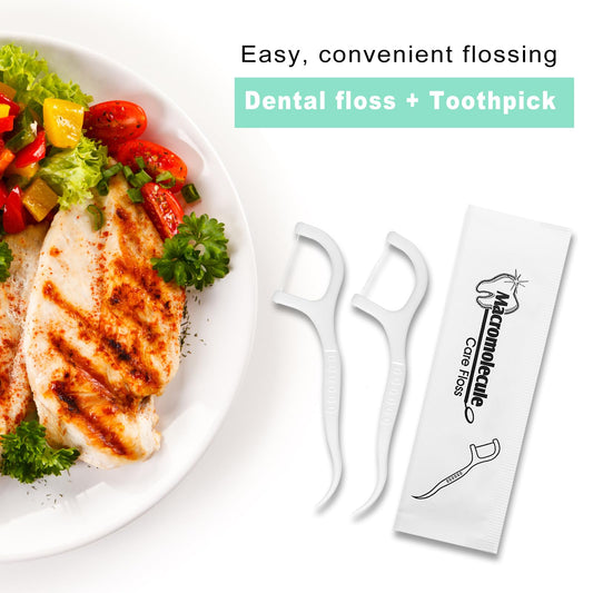 Flossers packaging labeled Flosser for hotels and restaurants