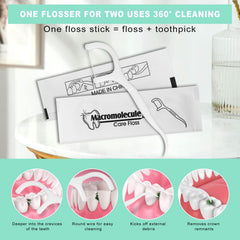 Travel-friendly floss picks for travel and office