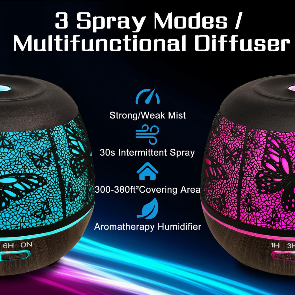 Large capacity 400ml diffuser suitable for overnight use