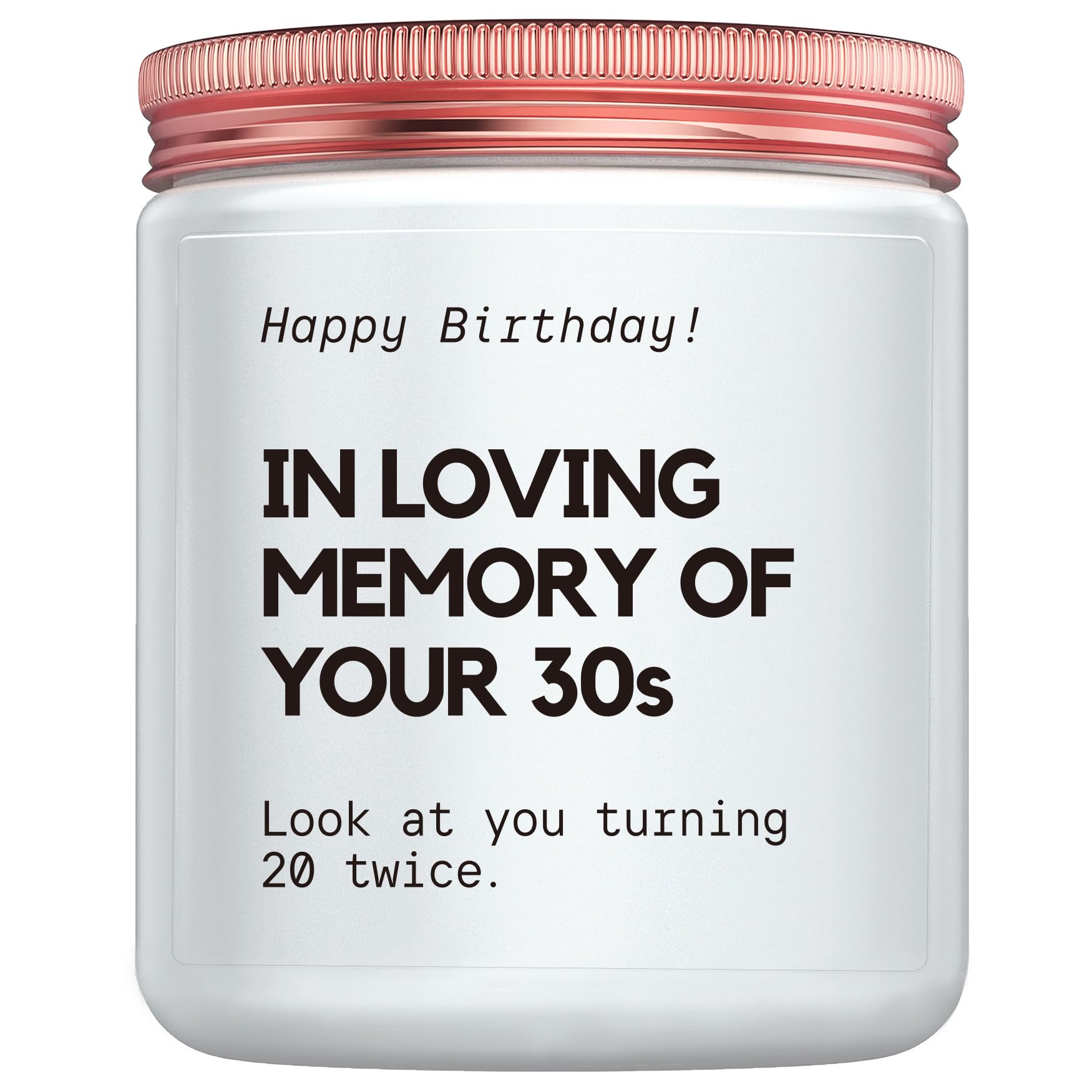 40th birthday gift candle in protective black gift box