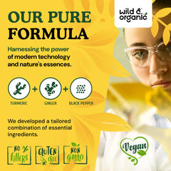 45-day supply bottle of turmeric ginger capsules