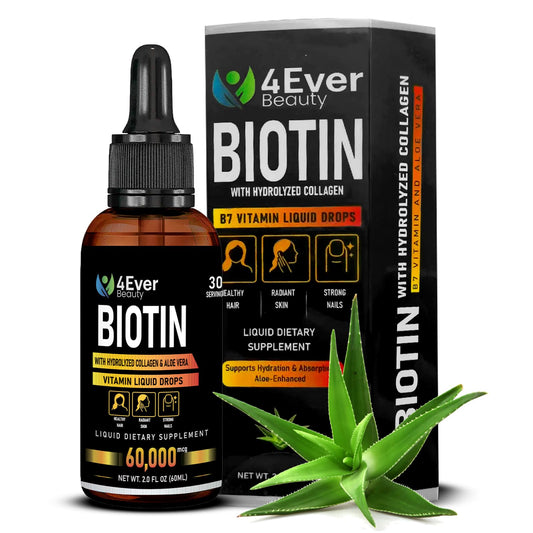 Hero image of 4Ever Beauty Liquid Biotin Collagen Drops 2oz bottle