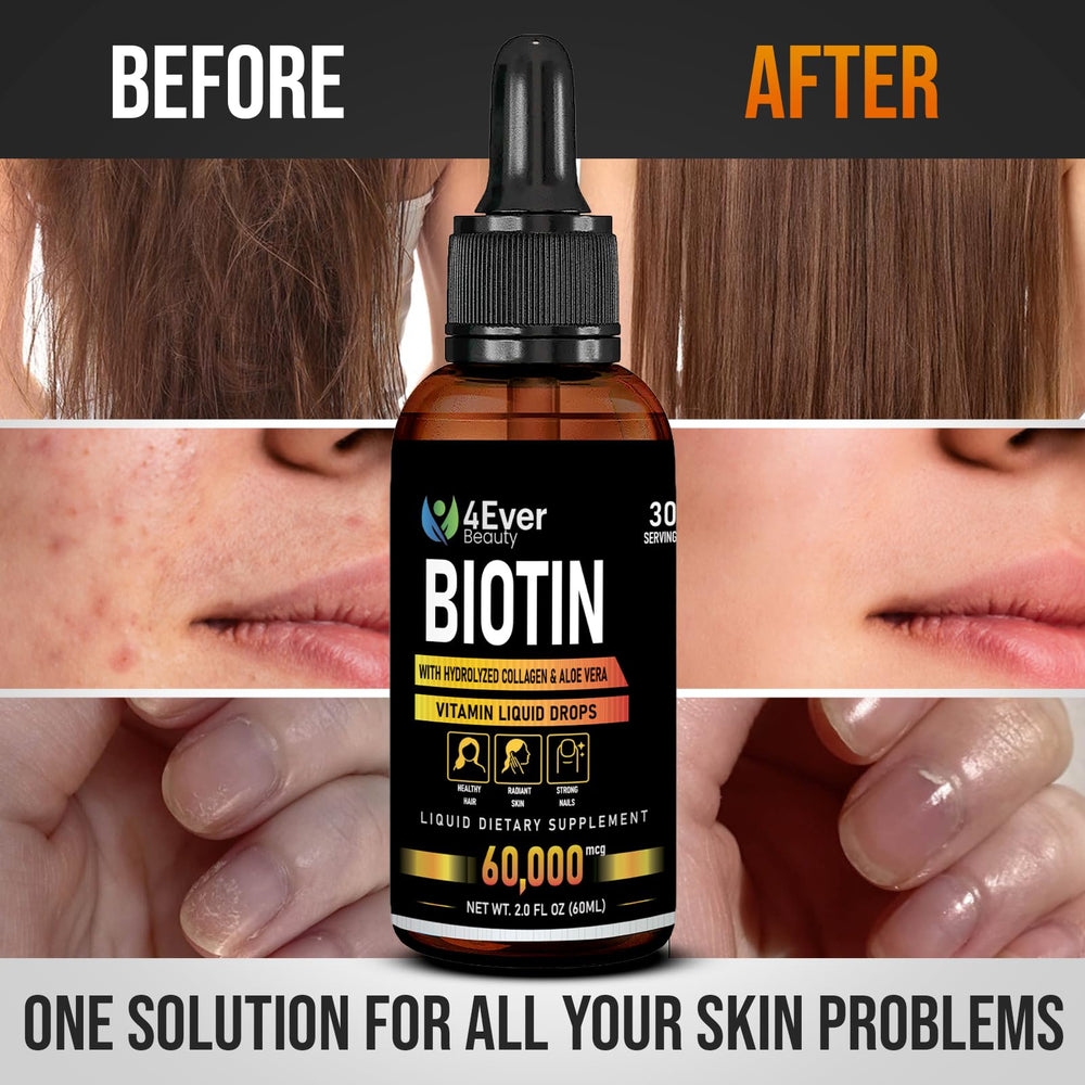 Packaging design of 4Ever Beauty Biotin Collagen Drops