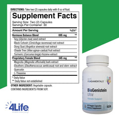 Product label for 4Life BioGenistein Ultra
