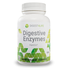 Front view of 4Life Digestive Enzymes bottle - 90 capsules